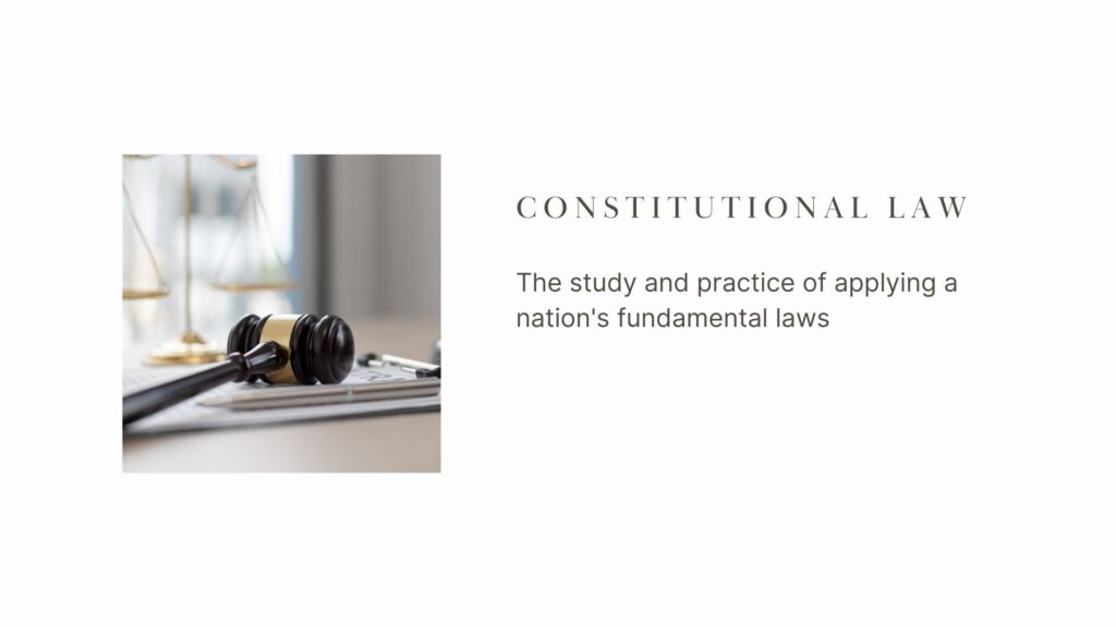 What is Constitutional Law? 